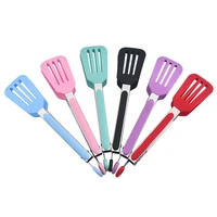 silicone food tongs non slip spatula heat resistant bread steak serving clips clamp kitchen accessories bbq tools 26 5x2 5cm