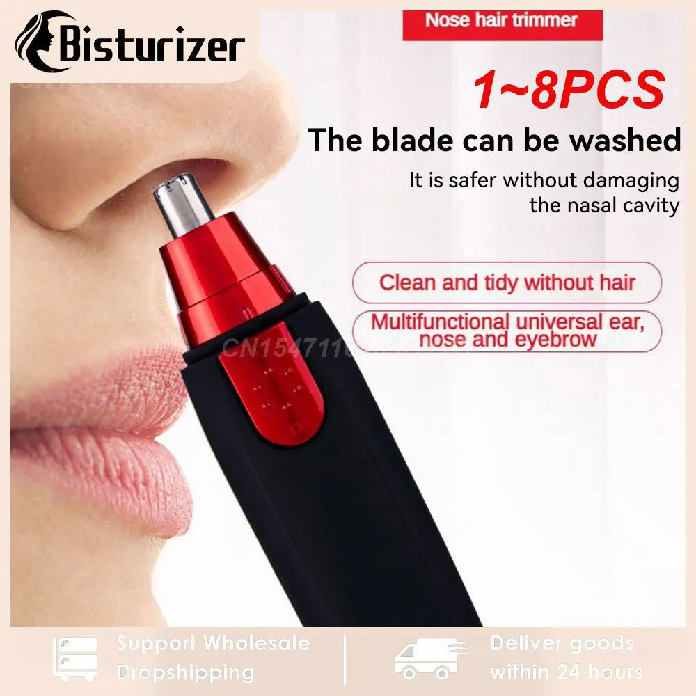 

1~8PCS Electric Nose Hair Trimmer Implement Shaver Clipper Men Women Ear Neck Eyebrow Trimmer Shaver Man Clean Trimer Razor