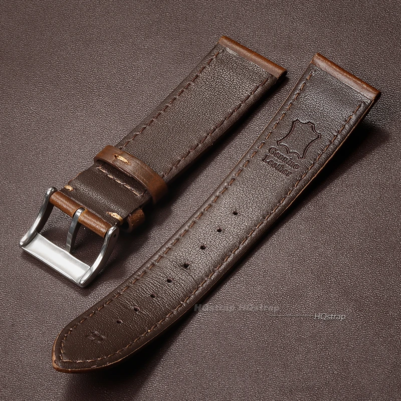 Ремешок из воловьей кожи для мужских и женских часов