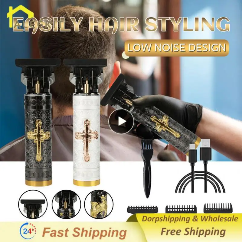 

T9 Electric Hair Clipper Hair Trimmer For Men USB Rechargeable Electric Shaver Beard Barber Adults Hair Cutting Machine 2022