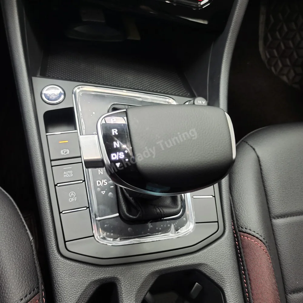 

Leather Led Gear Head Shift Knob for VW Passat B6 B8 Golf MK6 Touran POLO Tiguan Mk2 Sagitar Magotan Lavida 2018 Car Accessories