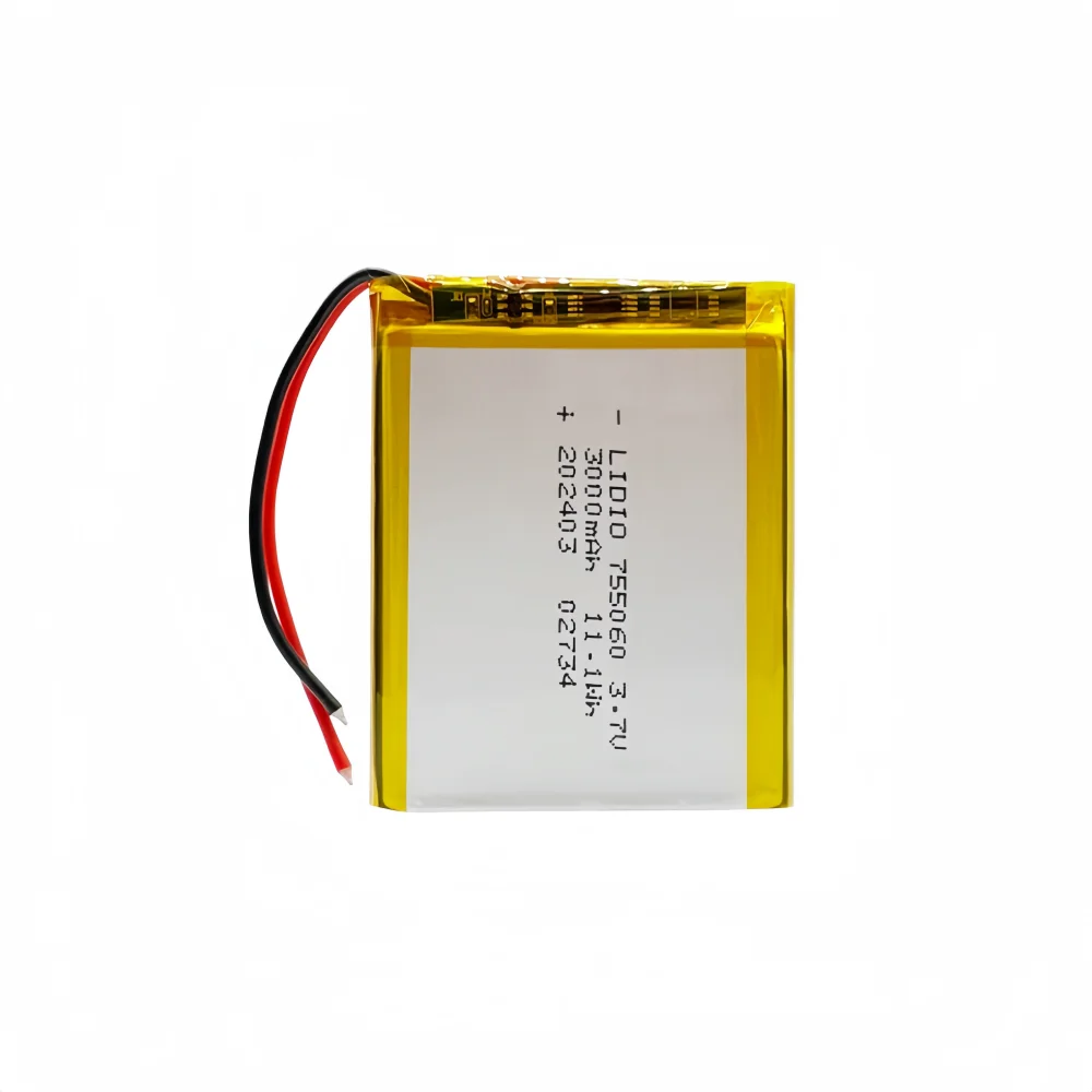 Литий-полимерный аккумулятор 755060 3.7V 3000mAh (Li-Po) для повербанков, планшетов, ноутбуков, косметических приборов (art.: 3920dabd44bbe) - 3920dabd44bbe