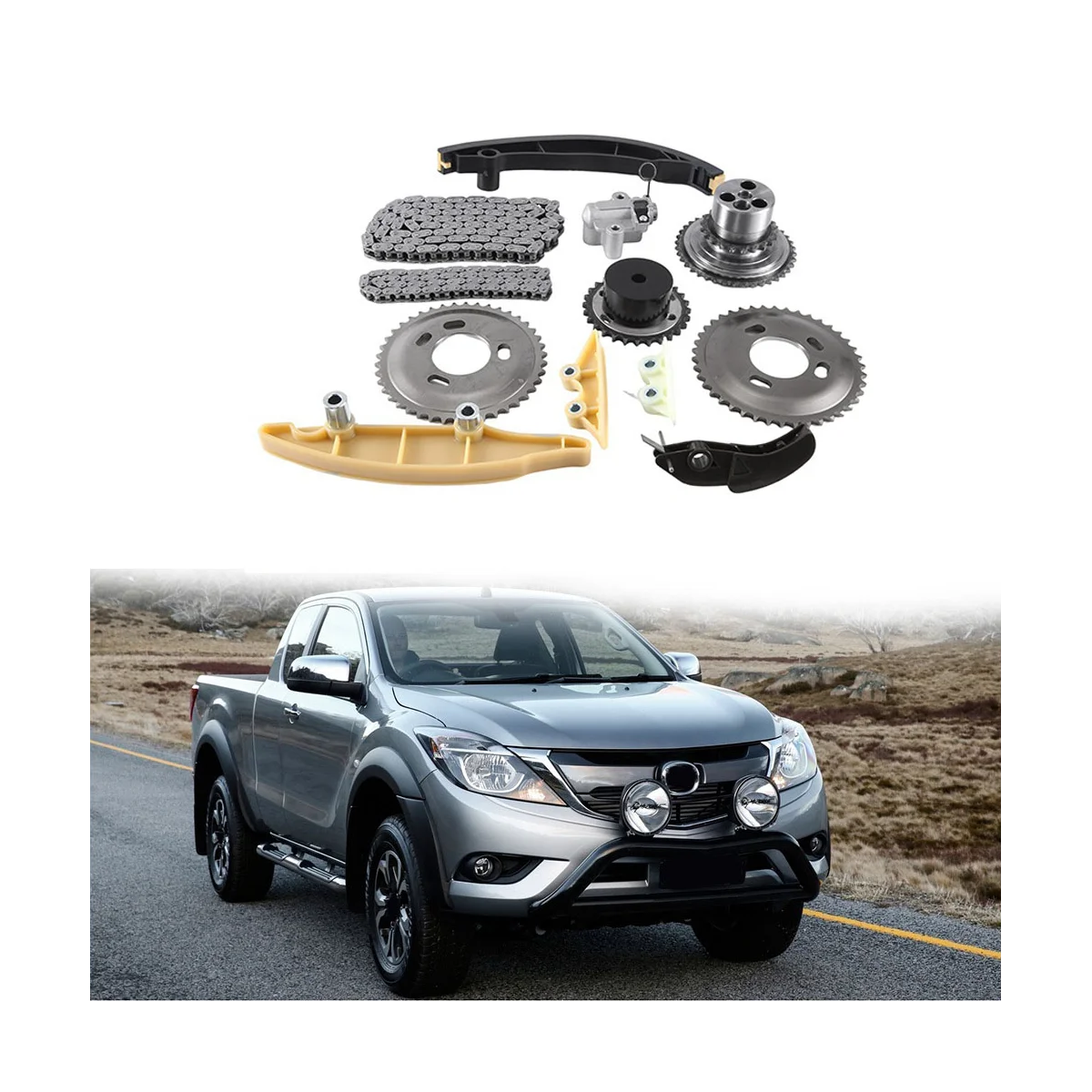 Комплект цепи управления двигателем для Ranger PX Mazda набор синхронизации Troller 3 2 TDCI