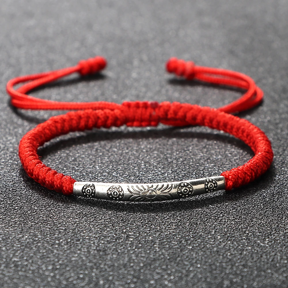 

Classic Men Long Tube Bracelets Women Handmade Braided Adjustable Rope Bracelets Couple Distance Bangles Friendship Jewelry Gift