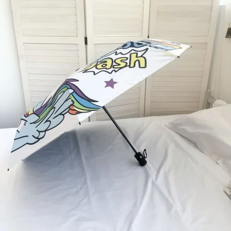 Милый Зонт My Little Pony с радужным мультяшным принтом от дождя и блеска уличный