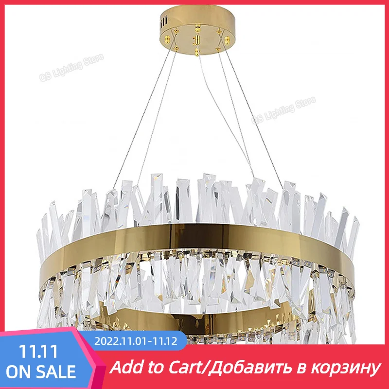 

Modern Luxury Crystal Chandelier Indoor Lighting Deco For Home Kitchen Living Dining Room Bedroom Decoration Lustre Ceiling Lamp