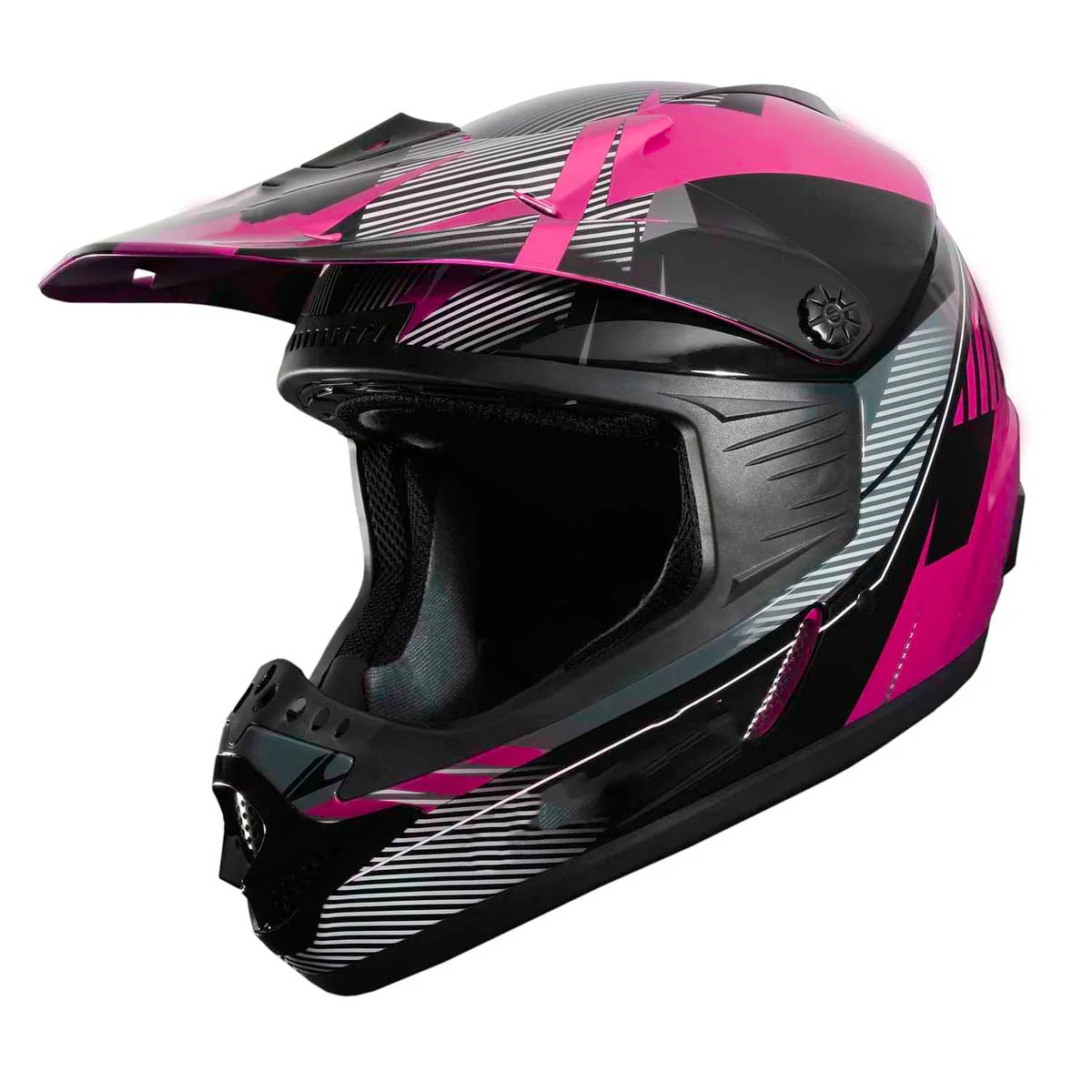 

New Sport Helmet, Edge Adult MX Helmet DOT Approved - Pink, XL
