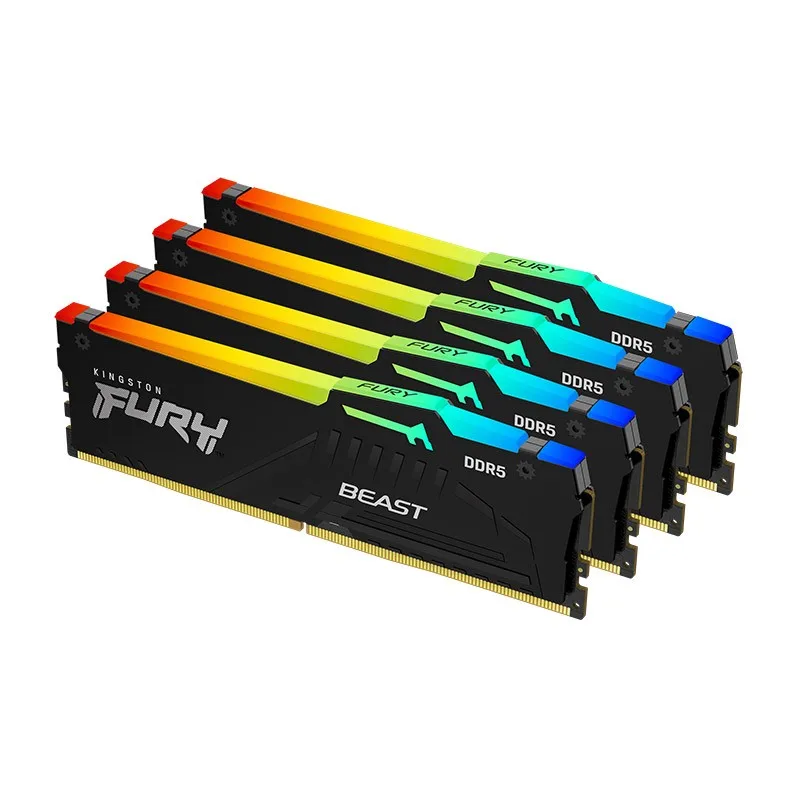 

Kingston Fury Beast DDR5 RGB 16 32 GB 4800 5200 5600 6000Mhz RAM Gaming PC Desktop Memory For Gamer Brand New In Stock
