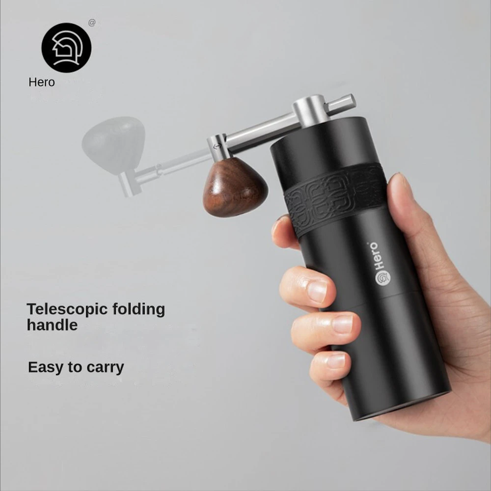 

Hero Propeller S03 Manual Coffee Grinder Stainless Steel Retractable Foldable Pocket Coffee Hand Grinder Mill Machine