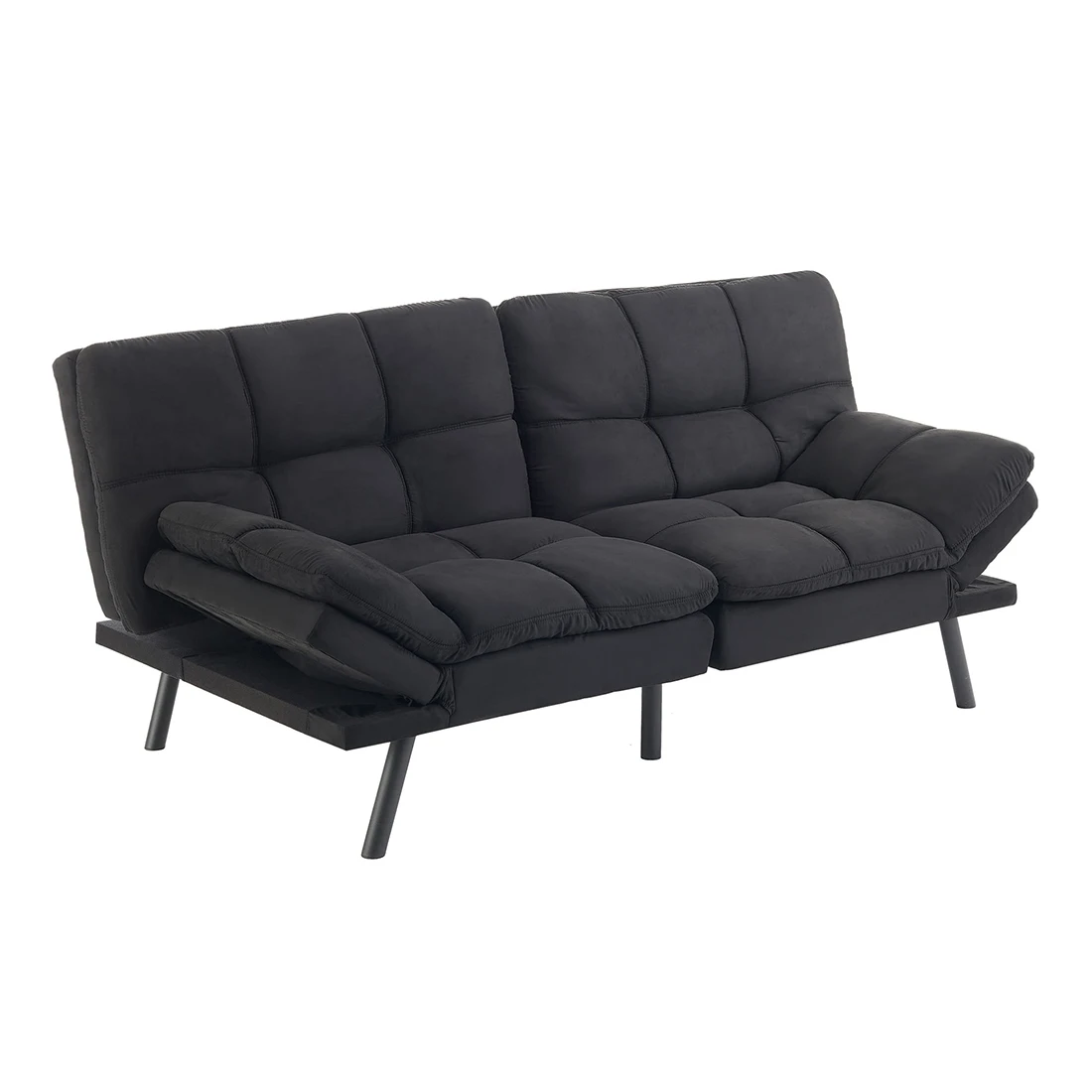 Memory Foam Futon Sofa Convertible Sleeper Couch Foldable So