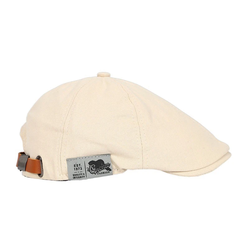 Мужские Хлопковые Платки Классические Зимние Винтажные Льняные Береты В