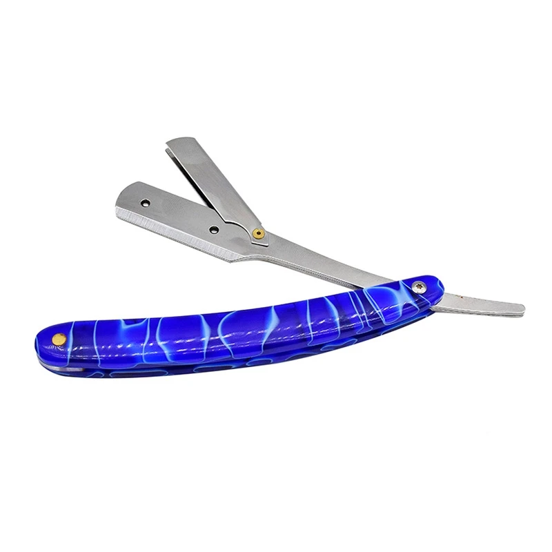 

Straight Razor Handle Classic Safety Barber Straight Razor Fit Half Piece Double Edge Razor Blade