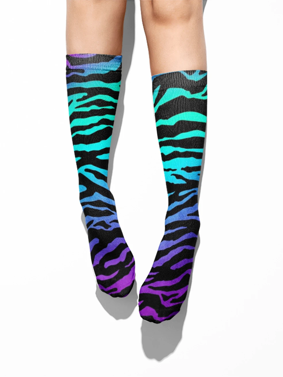 Hot Leopard Print Women 40CM Mid Socks Fashion Sexy Classic Harajuku Socks Comfortable Breathable Novelty Long Socks Role Play