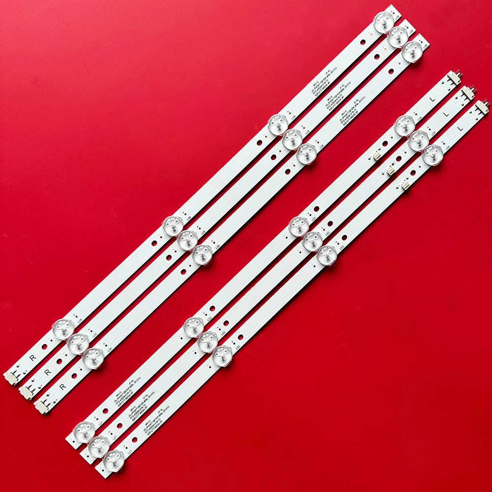 6/30 шт. светодиодная лента для подсветки JS-JP43A71081ER.909L K43DLJ12US K43DLJ10US R72-43D04-018-10 VHIX-43U169MSY