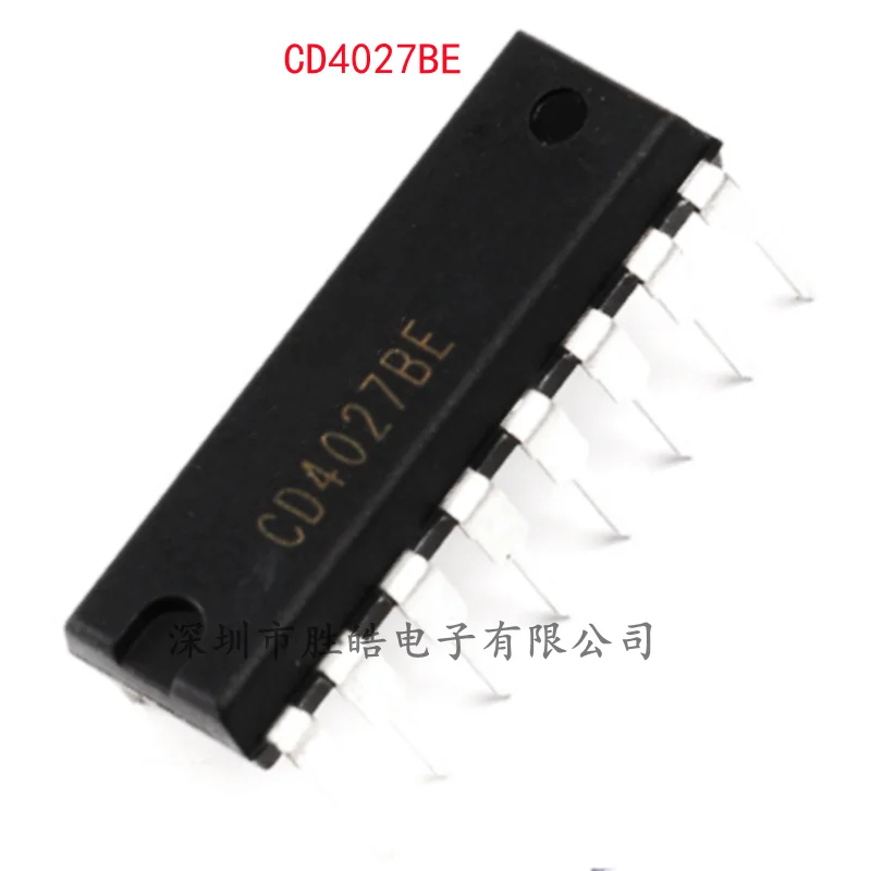 

(10PCS) NEW CD4027BE CD4027 Dual J-K Master-Slave Flip-Flops Logic Chip Straight In DIP-16 Integrated Circuit
