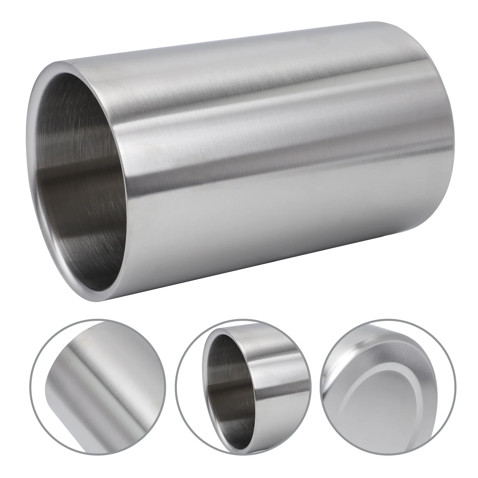 

Straight Double Layer Ice Bucket Gathering Beverage Iced Bar Metal Party Beer Red