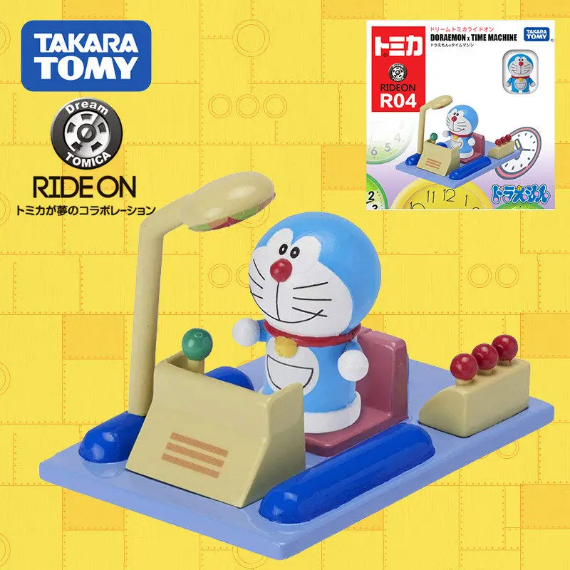 

Takara TOMY Doraemon Time Machine Pikachu DISNEY Mickey Mouse Alloy Cute Mini Car Model Miniature Dream Car Model Kids Toys Gift