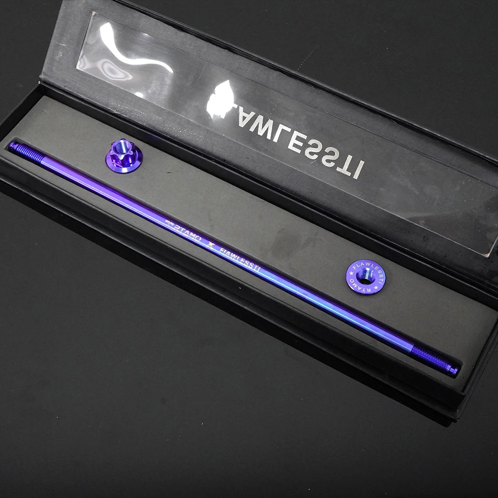 

FLAWLESSTI M10X225-370 M12X225-310 Титановый опорный болт двигателя передней оси Gr5 для Honda Click 125i