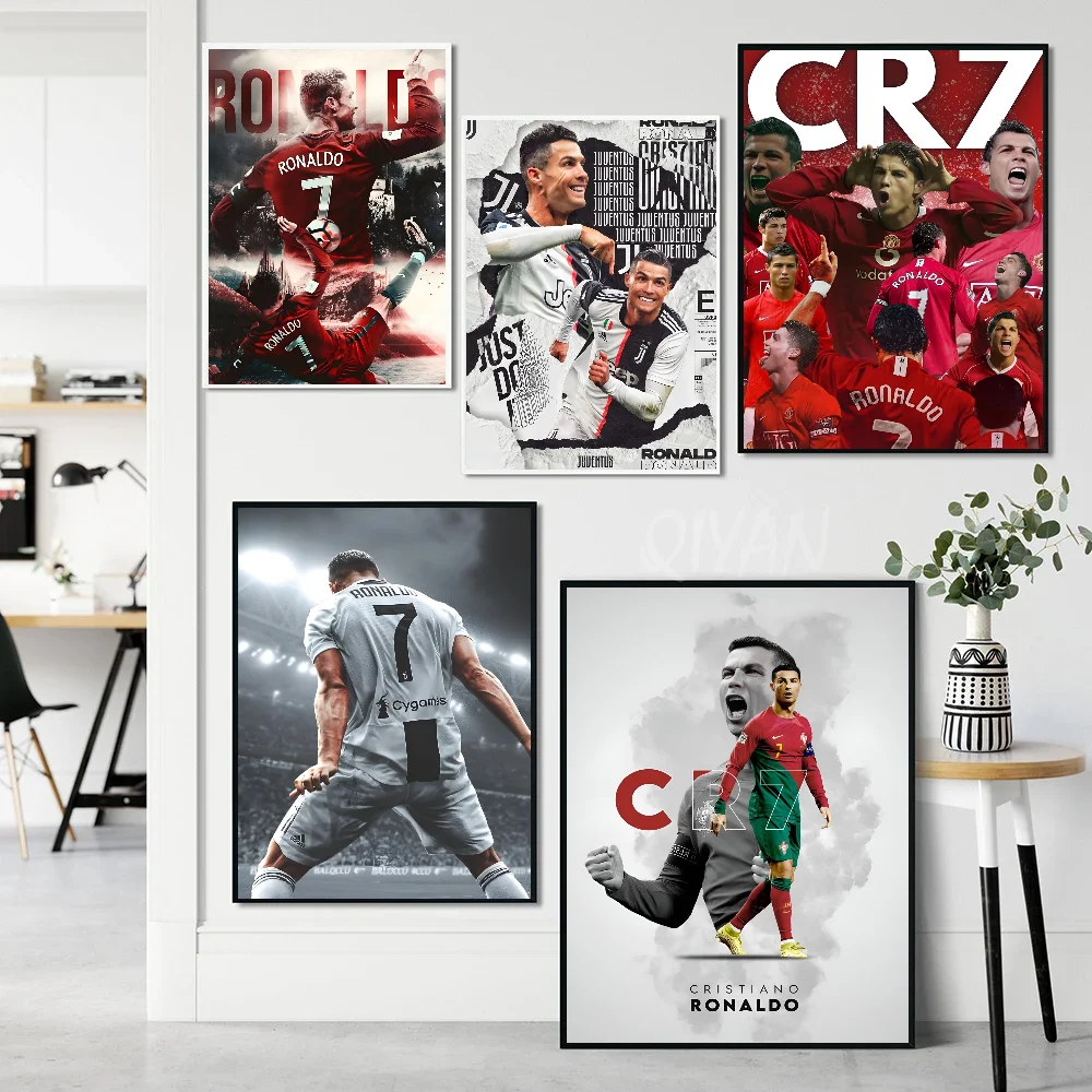 C-Cristiano R-Ronaldo CR7 Классический винтажный постер с принтом бумаги для дома гостиной
