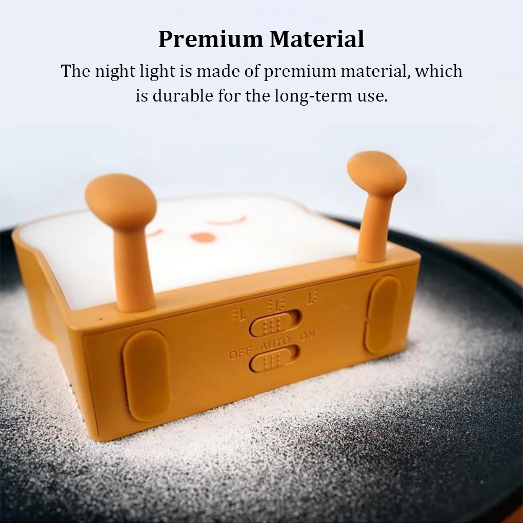 

Toast Night Lamp Decorations Home Lighting Adornment Bedside Light