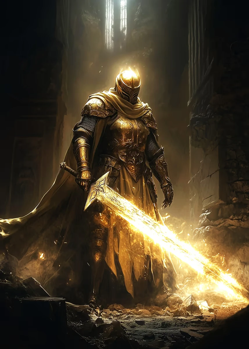 

Художественный постер "Гвардия рыцаря", печать на холсте