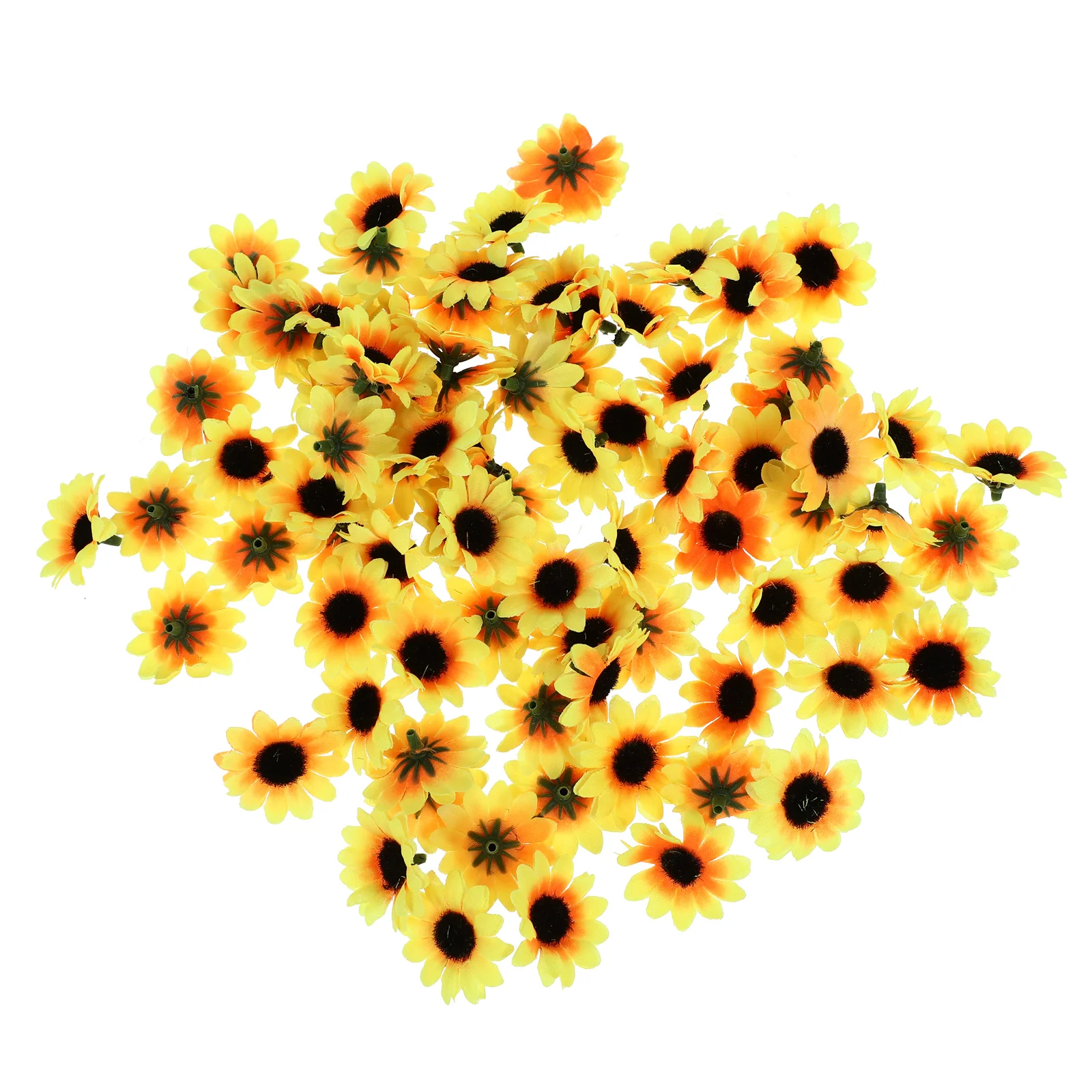 

100 Pcs Wedding Table Decor Artificial Sunflower Flower Flower Head Artificial Daisy Heads Faux Sunflower Wedding Bride