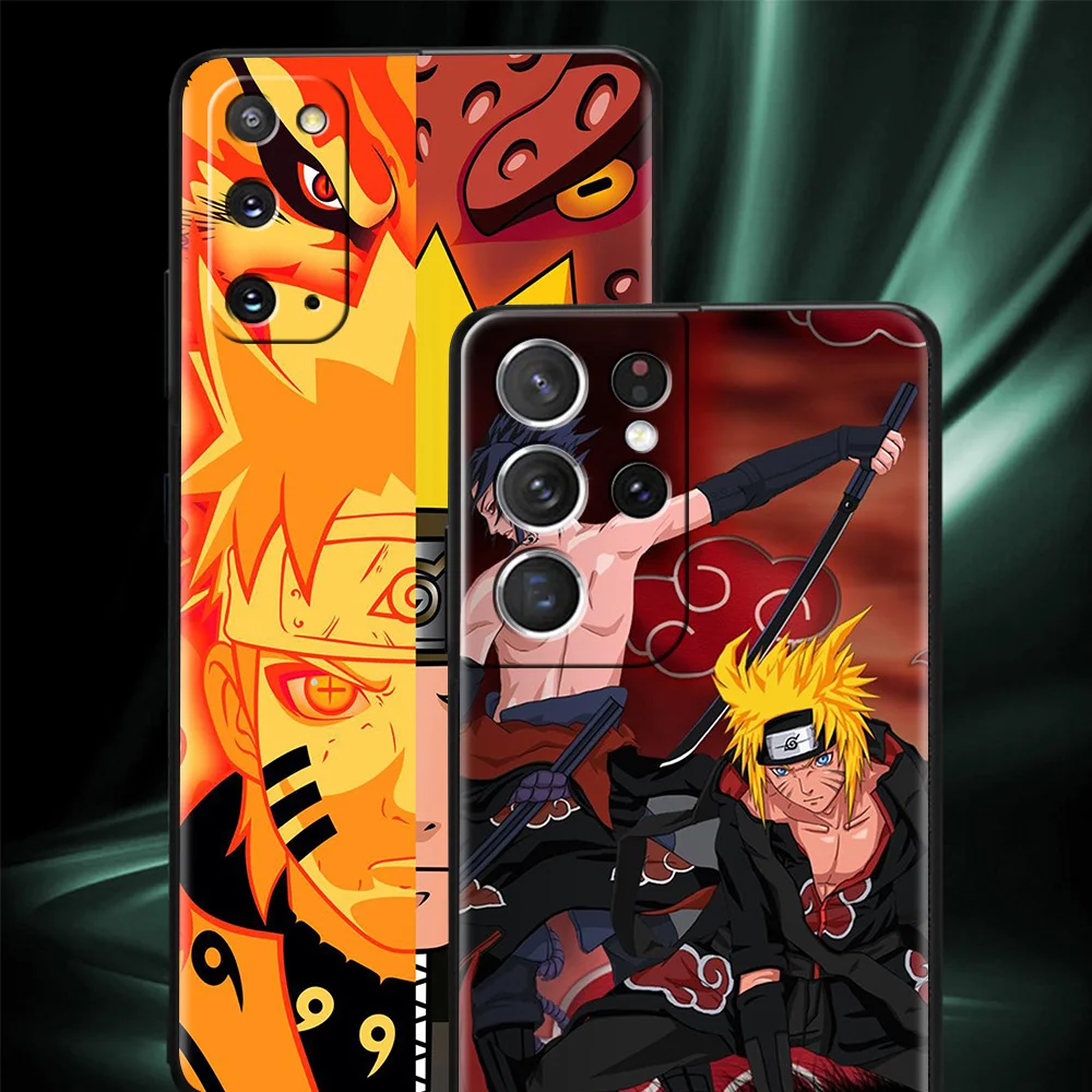 hot sale cover for samsung galaxy s20 fe s21 ultra 5g s10 plus s9 s8 s10e mobile cases black shell naruto naruto cartoon free global shipping