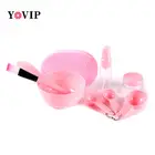 Набор инструментов сделай сам для маски лица, чаша, кисть, ложка, палочка, бутылка, губка высшего качества, домашний макияж, инструмент для красоты