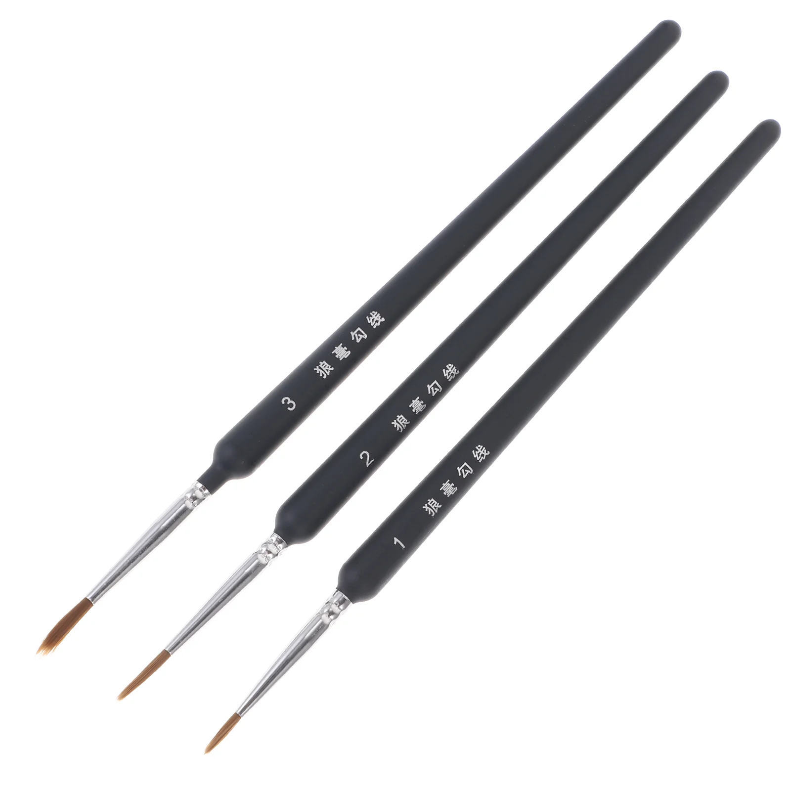 

Wolf Hair Brushes Set, Miniatures Painting Brushes Wolf Hair Brushes for Detail Painting Miniatures Liners Brushes for Oil