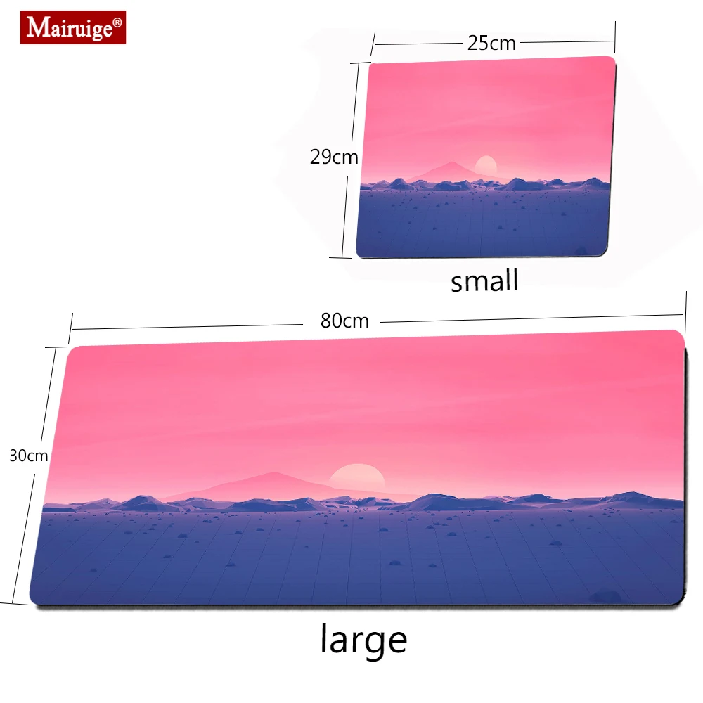 

Pink Landscape DIY Mouse Pad Anime Large Computer Mousepad Gaming Accessories XL XXL Pad To Mouse Office Keyboard Desk Mice Mat