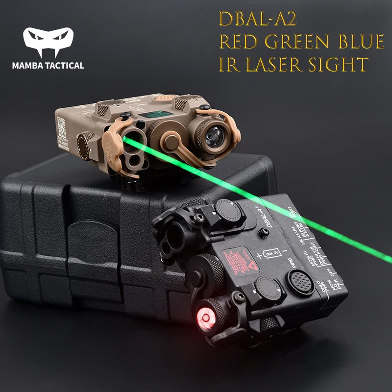 

WADSN DBAL A2 Red green Dot Tactical Laser Sight Strobe IR Light Rifle Blue DBAL Lazer Aiming Airsoft PEQ Weapon AR15 Rifle