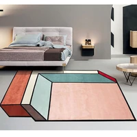 200300cm fashion moder rug 3d geometric vision all over printed non slip floor mat dining room living room soft bedroom carpet