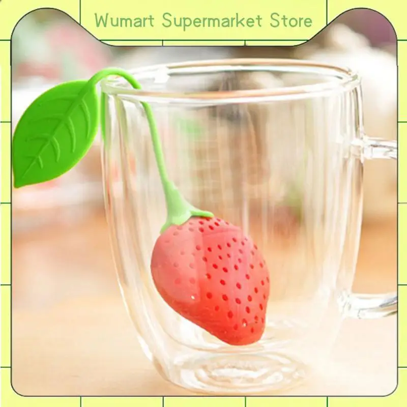 Teapot Tool Teaware Silicone Tea Infuser Ball Strawberry Bag Creative Herbal Spice Filter Kitchen Accessories Teabag Diffuser