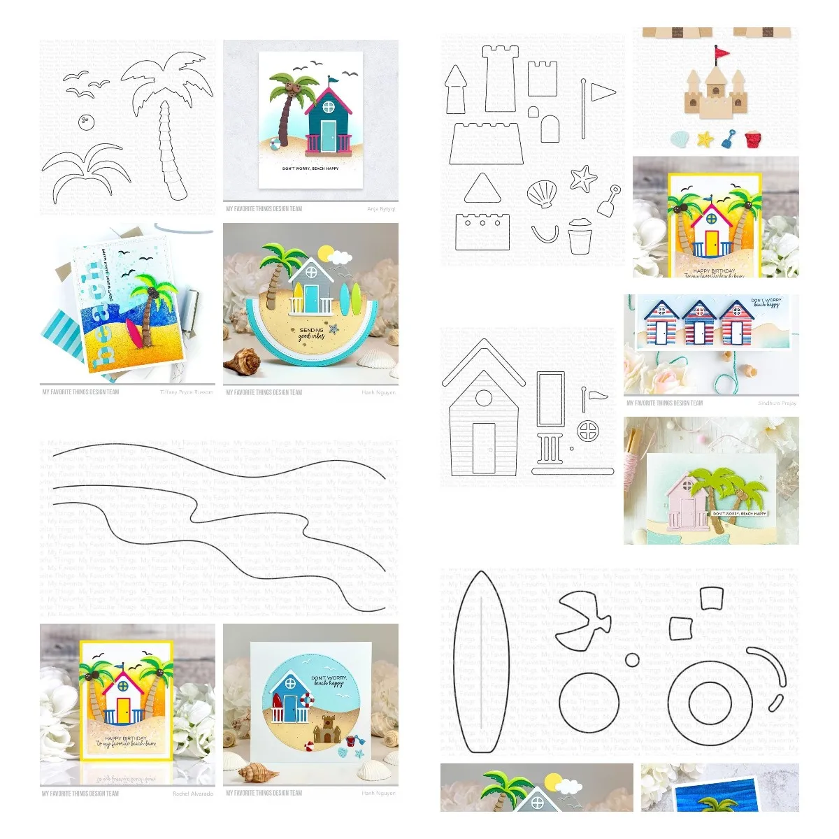 

Coconut Tree Beach House 2022 New Arrival Metal Cutting Dies Decoration For Scrapbooking Craft Diy Album Template Decor Model