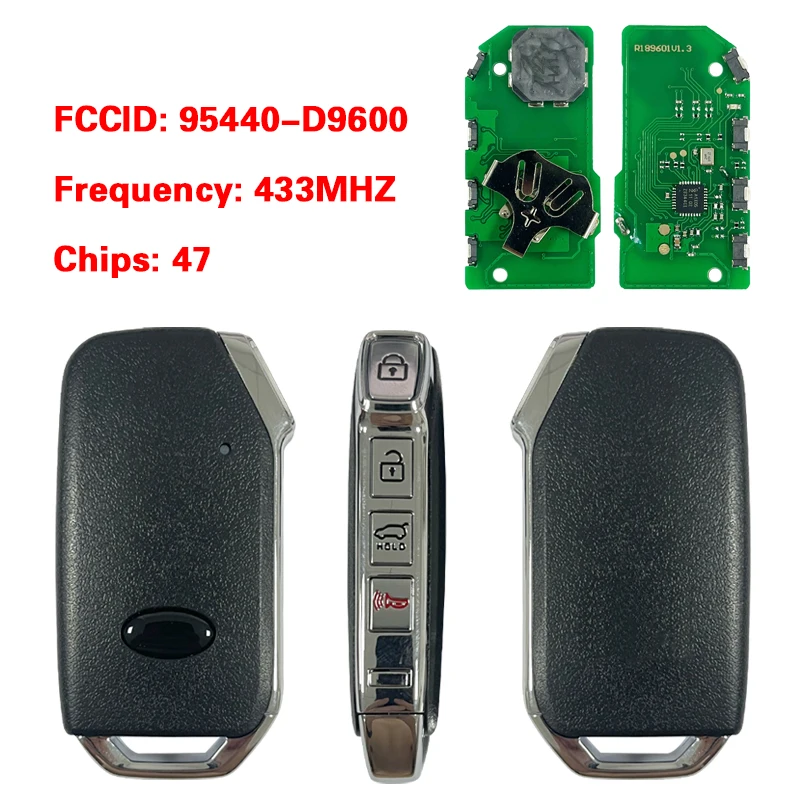 

Чип CN051230 для Kia 3 + 1 ключ Smart Remote Keyless GO FCC 95440-D9600 433 МГц 47