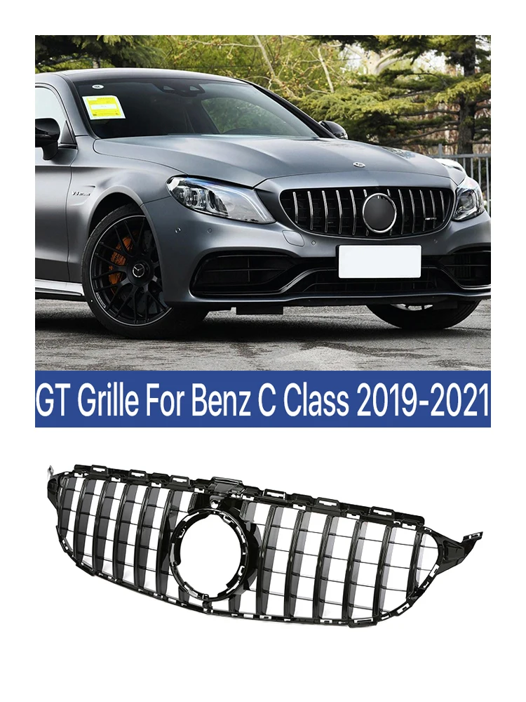 

Передняя решетка Mercedes panamerica GT для Benz C Class W205 C180 C200 C300 C350 AMG Style Parrilla 2019 2020 2021 Silve