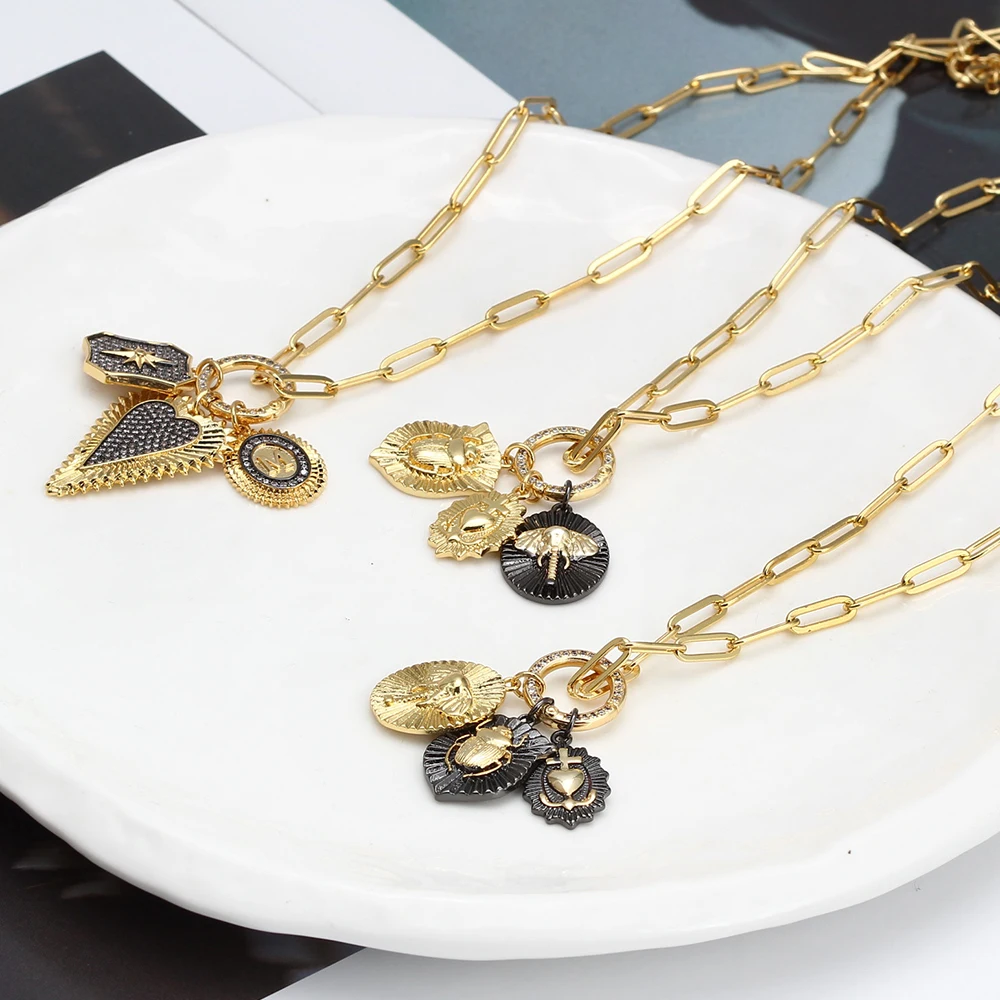 Колье с изображением пожеланий в стиле хип-хоп для мужчин и женщин модное