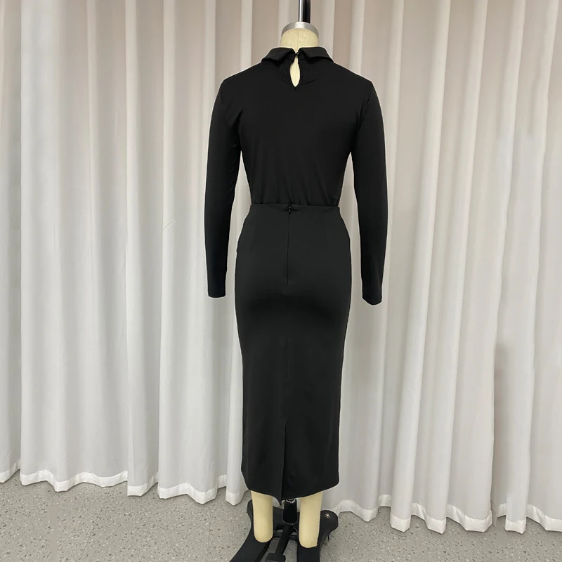 Женский комплект из 2 предметов Waytobele осенние элегантные однотонные комплекты