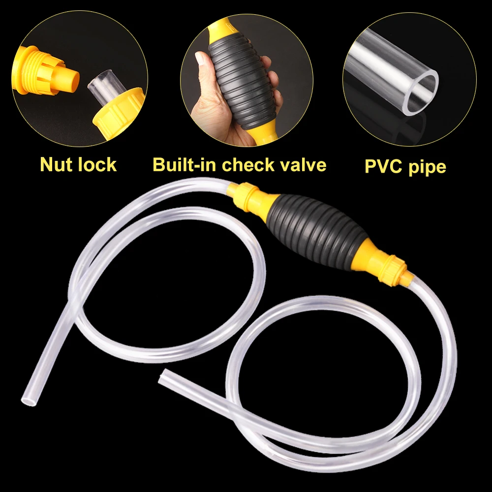 

Manual Fuel Pump Auto Fuel Tank Oil Pump Fuel Transfer Fuel Pump Gasoline Diesel Liquid Manual Pump Siphon Economizer for Gasoli