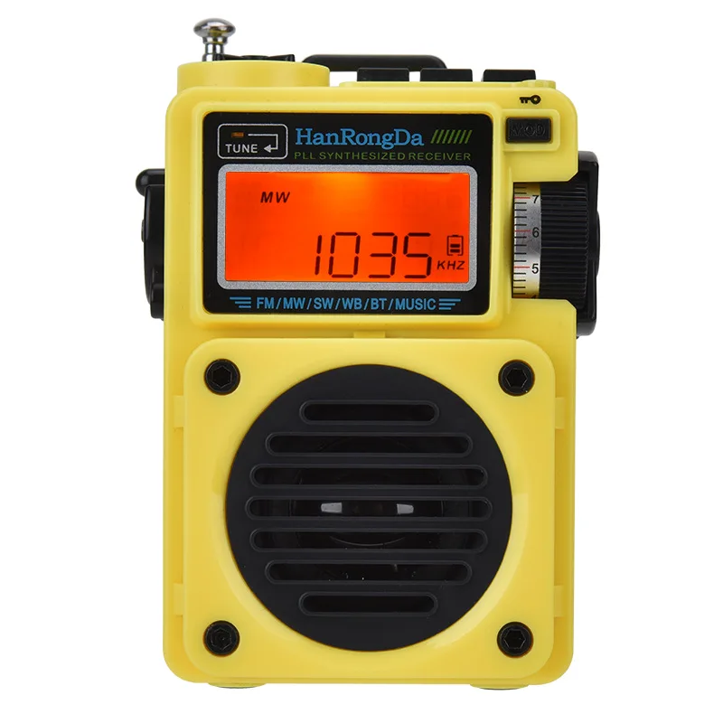HRD-701 full band digital radio portable subwoofer sound quality Bluetooth TF card number display |