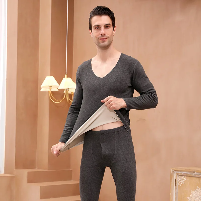 

Теплое Нижнее белье NewElectric с бархатной подкладкой, комплект для студентов, осенняя Женская одежда и зимняя полуоблегающая одежда