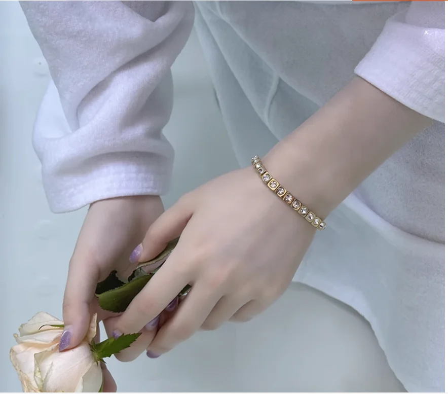 Хит продаж, модный браслет DYRBERG/KERN со стразами, браслет в наличии