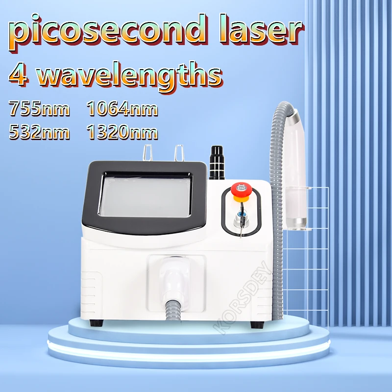 

2023 Professional Q Switch ND YAG Laser Tattoo Removal Machine Pico Laser 755 1320 1064 532nm Picosecond Beauty Machine