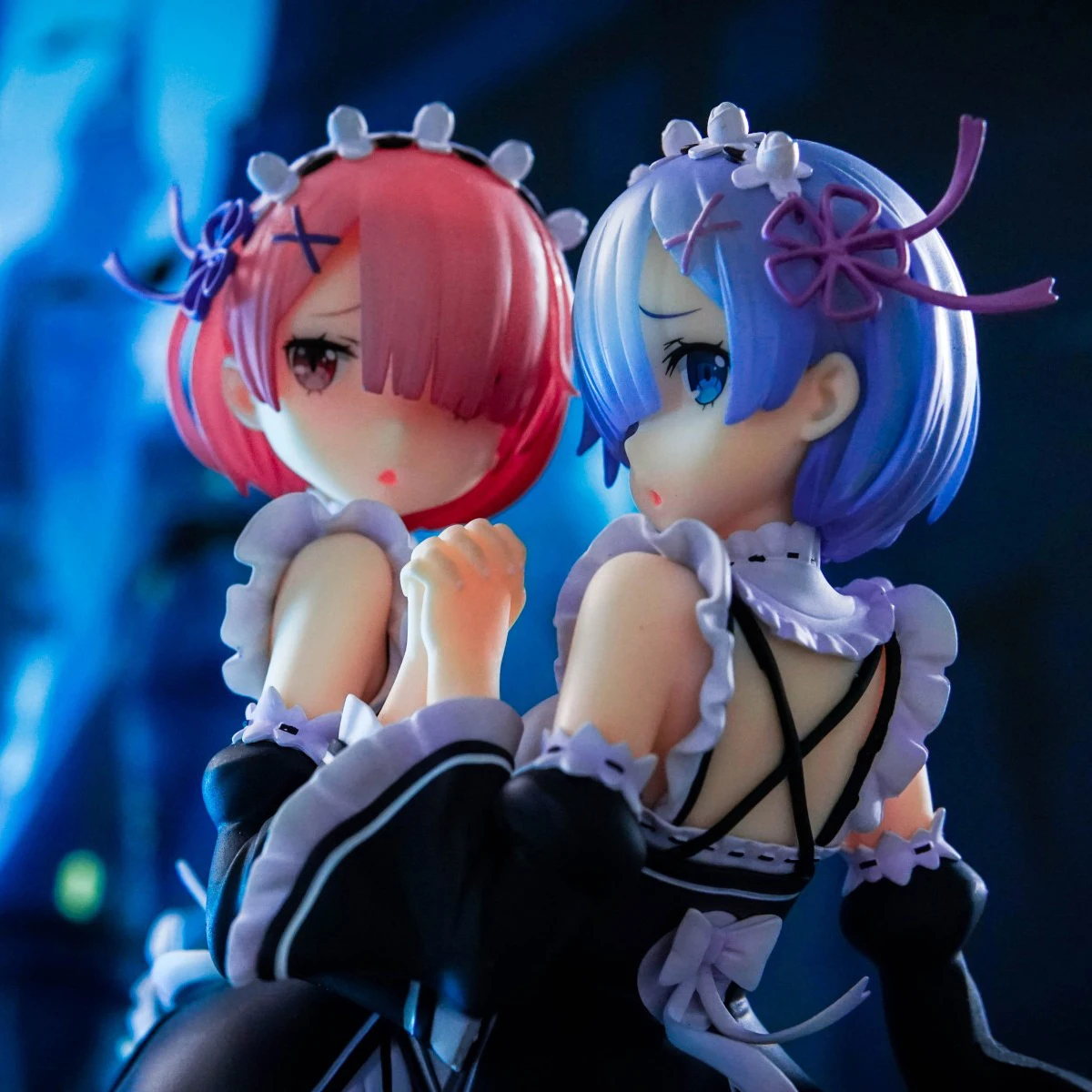 Re:ZERO-начальная жизнь в другом мире Rem &amp Ram Twins Ver. 1/7 полный комплект фигурок