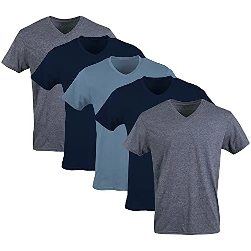 

Soft cotton V-neck fitness T-shirt