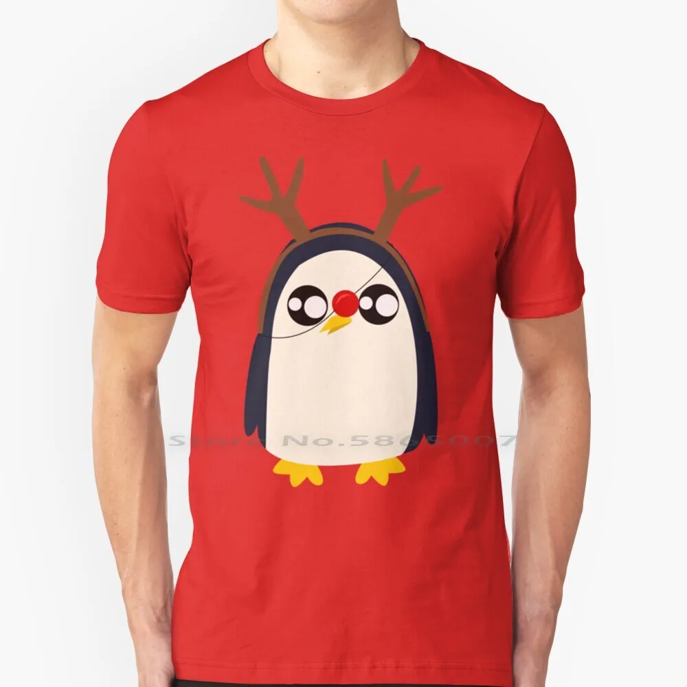 

Gunter-это Рождество! Футболка 100% хлопок время приключений Adventuretime Gunter Gunther Pinguin персонаж Рождества счастливого