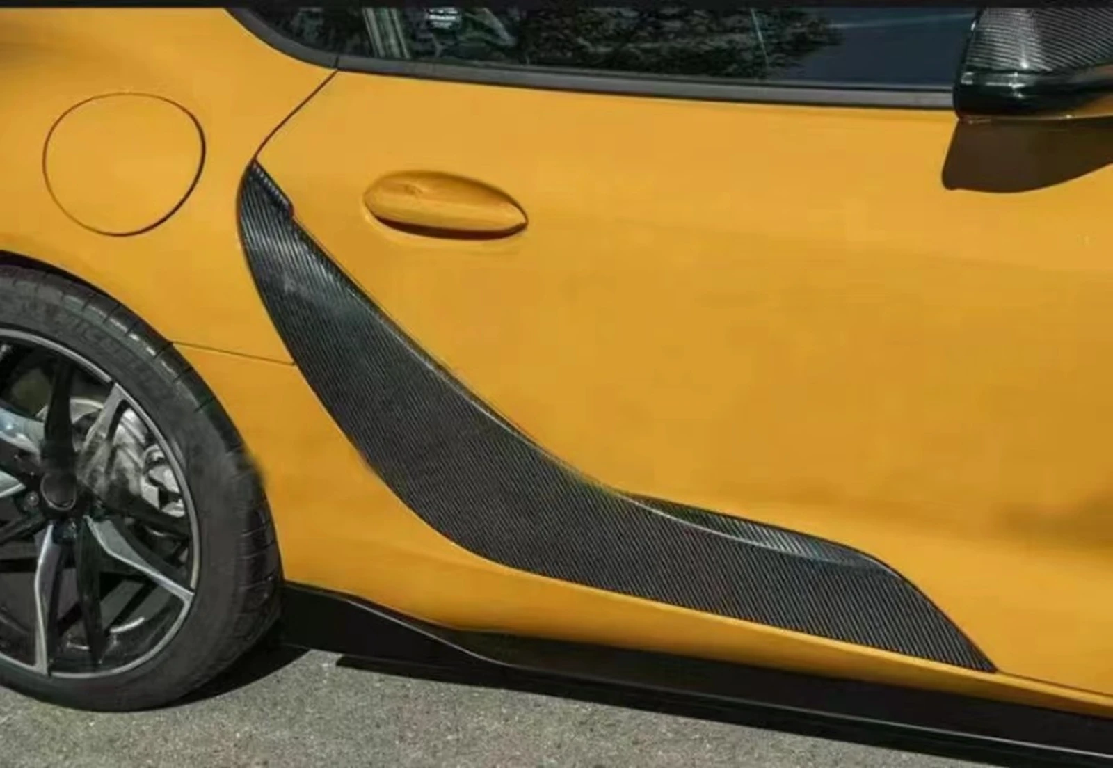 Внешняя дверь боковое крыло вентиляционная панель накладка полоса для Toyota Supra GR