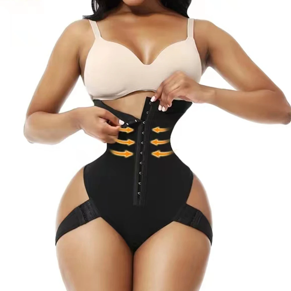 Female Exceptional Shapewear 2-in-1 High Waist Hip Lifting Pants For Women Casual Shaper Underwear Women's Cuff Tummy Trainer
