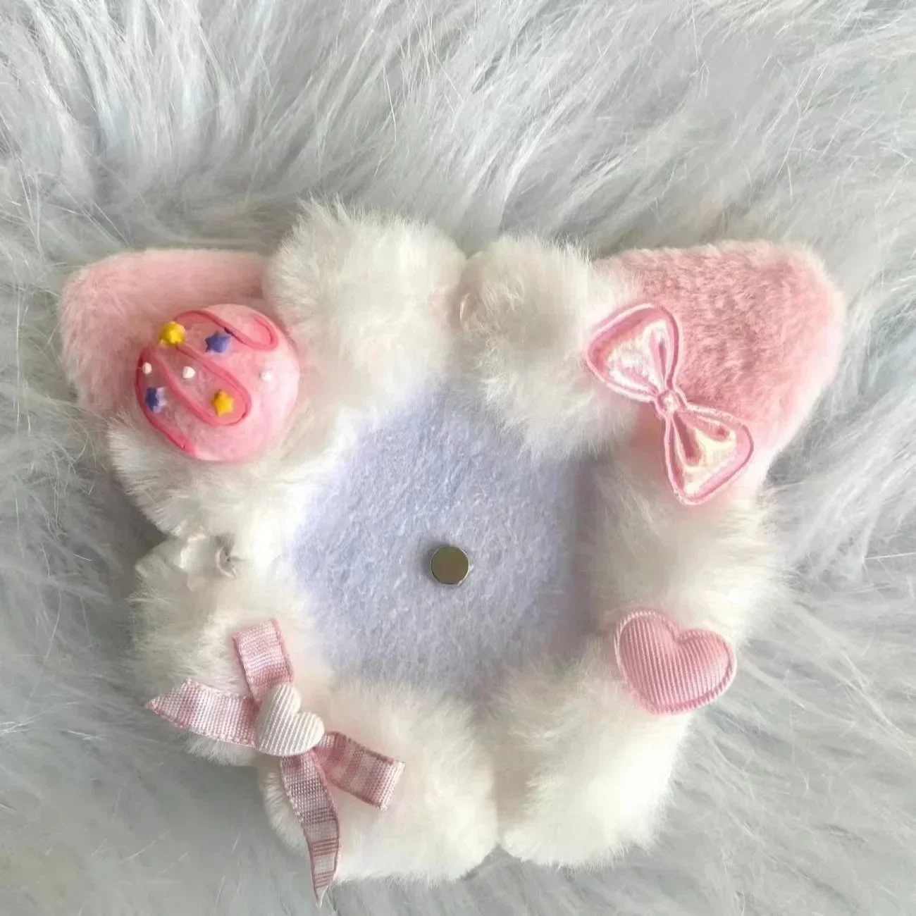 

Цельный милый модный держатель для значка с мультяшным ухом котенка, аниме Kpop, чехол для значка, студенческий портативный милый мешок для хранения значка