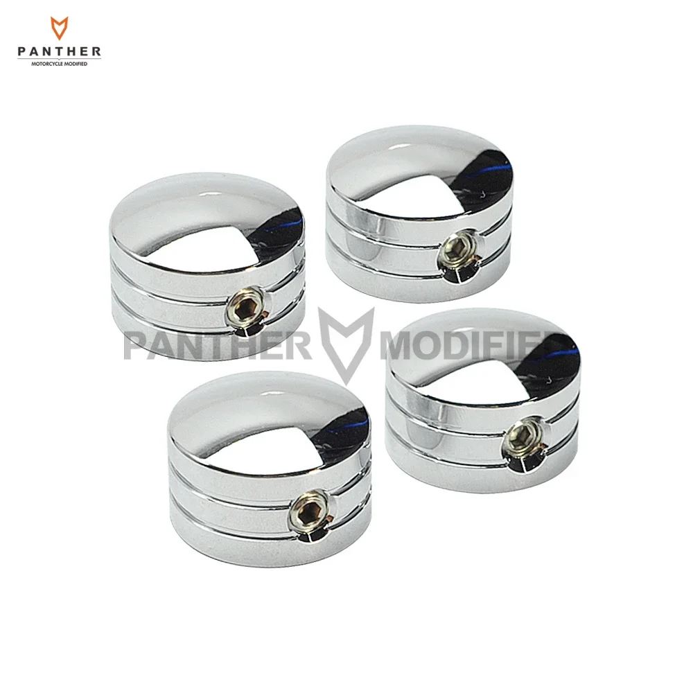 

4 pcs Chrome Motorcycle Head Bolts Covers Spark Plugs Side case for Harley Twin Cam 1999-Later Sportster XL883 XL1200 1986-Up